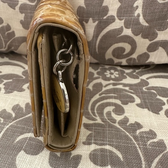 MCM Women's Tan Crocodile-Embossed Wallet - Picture 8 of 12